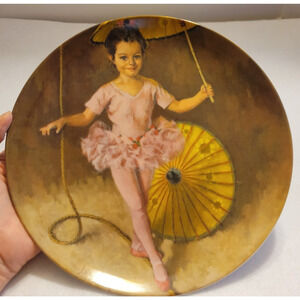 Vtg Katie the Tightrope Walker John McClelland Collectible Plate w/ COA #C17354